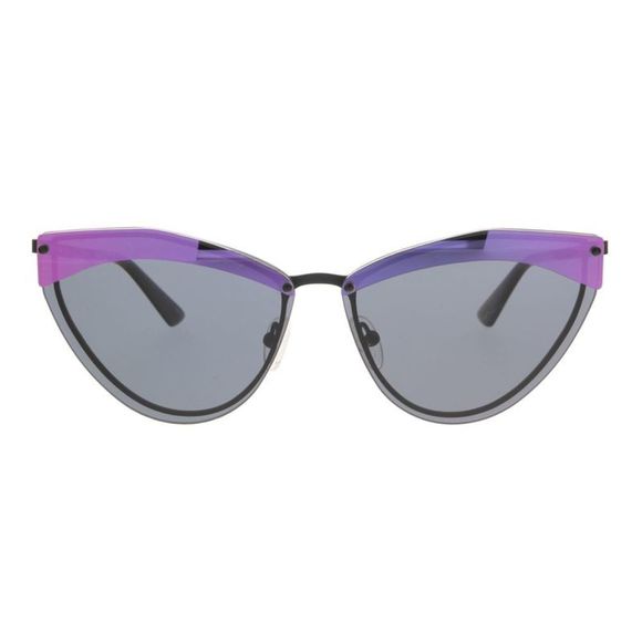 McQ MQ0208S-003 Black/Purple Cateye Sunglasses - Picture 7 of 10